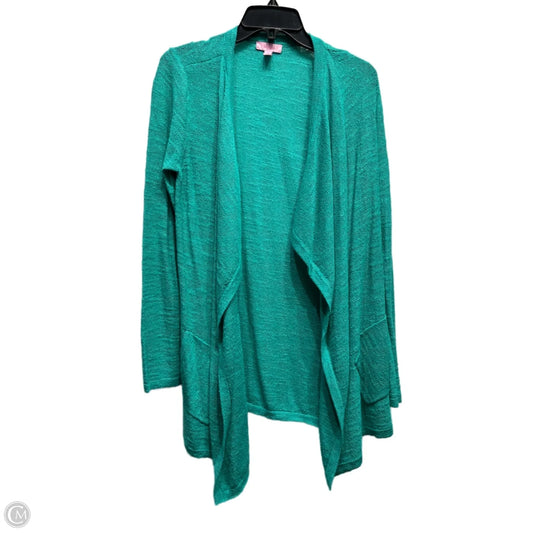 Sweater Cardigan Designer By Lilly Pulitzer In Green, Size: M