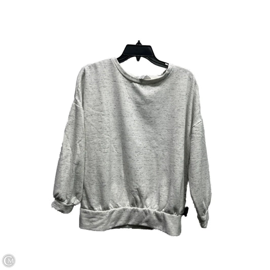 Sweatshirt Crewneck By Workshop In Grey & White, Size: S