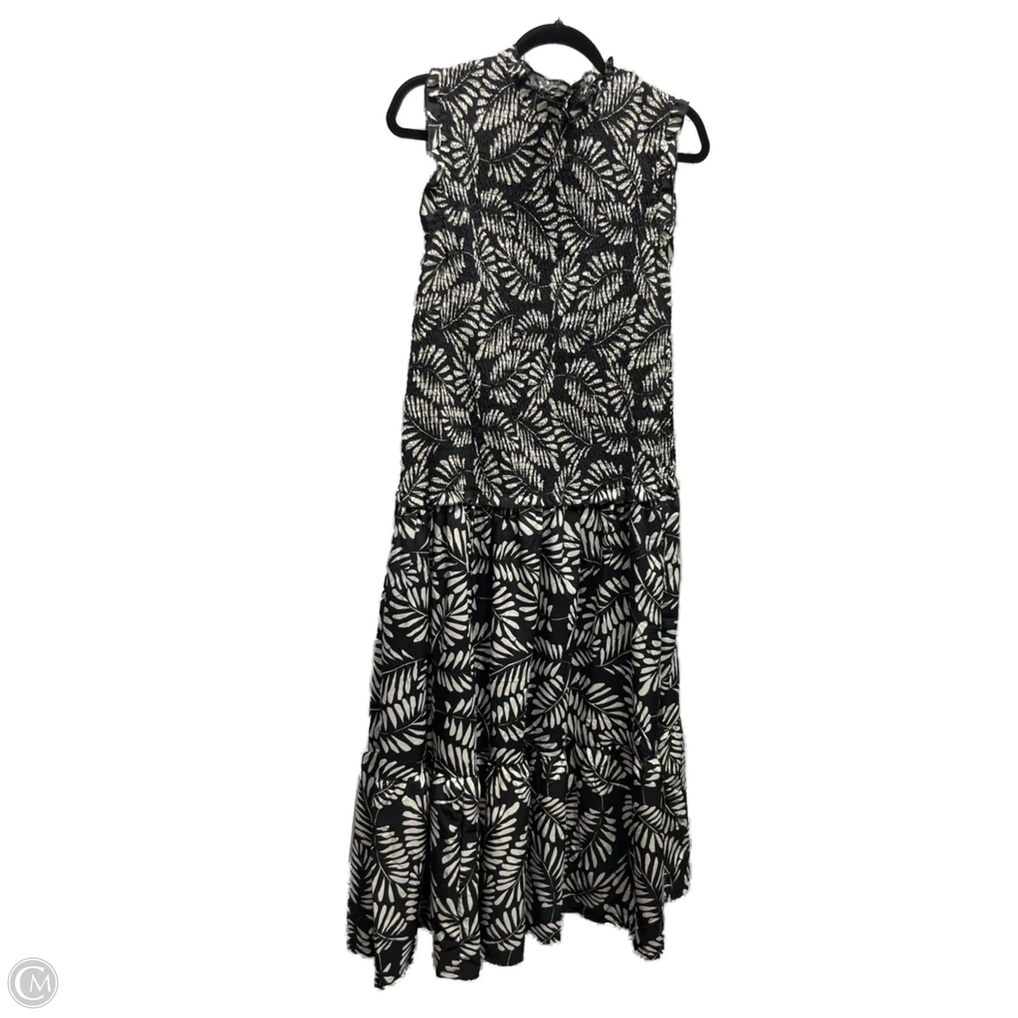 Dress Casual Maxi By WISHING WAVES In Black & Cream, Size: Xl