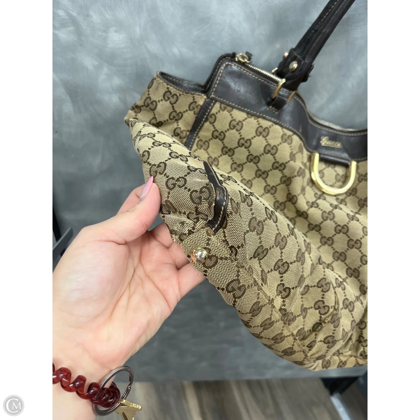 Handbag Luxury Designer By Gucci, Size: Large