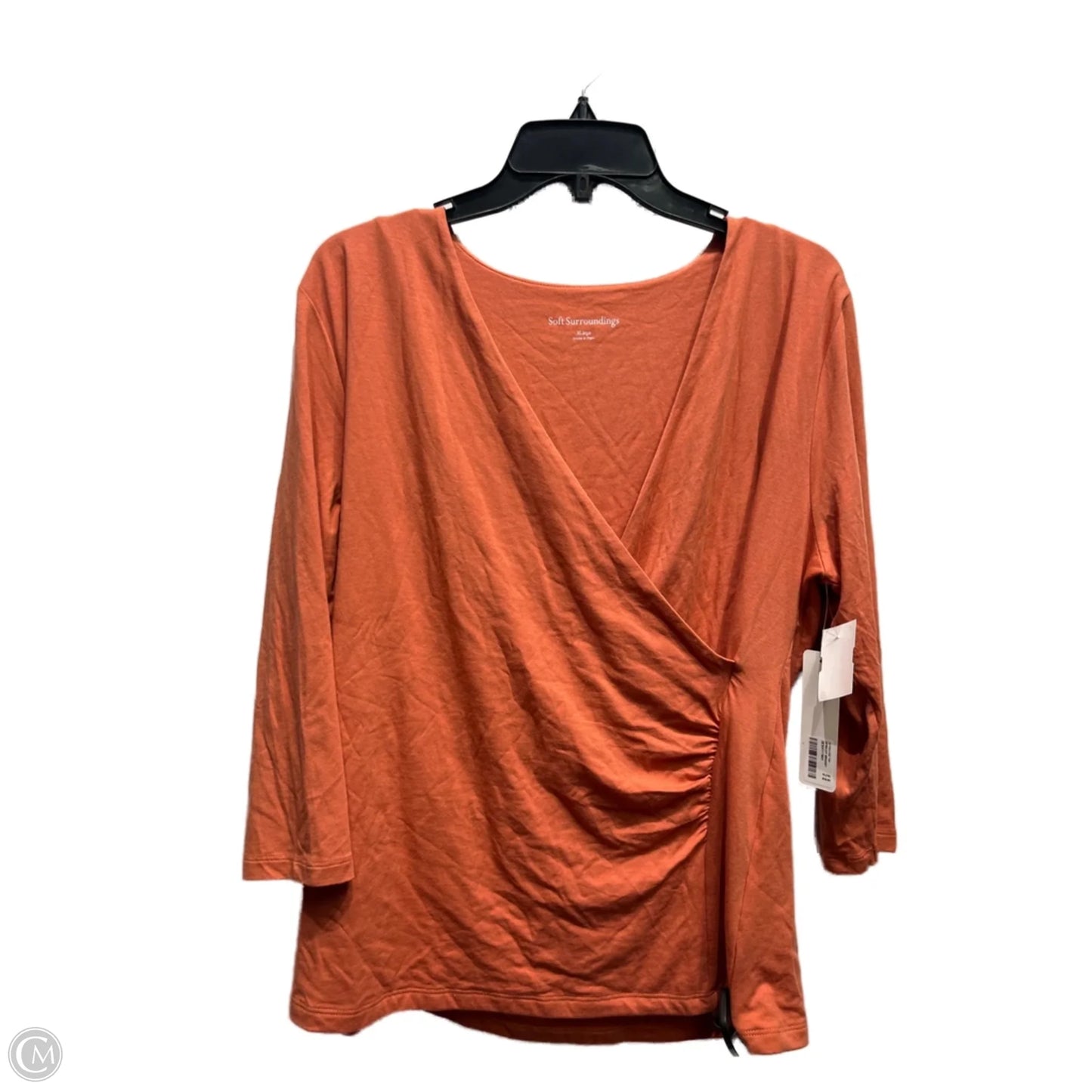 Top Long Sleeve By Soft Surroundings In Orange, Size: Xl