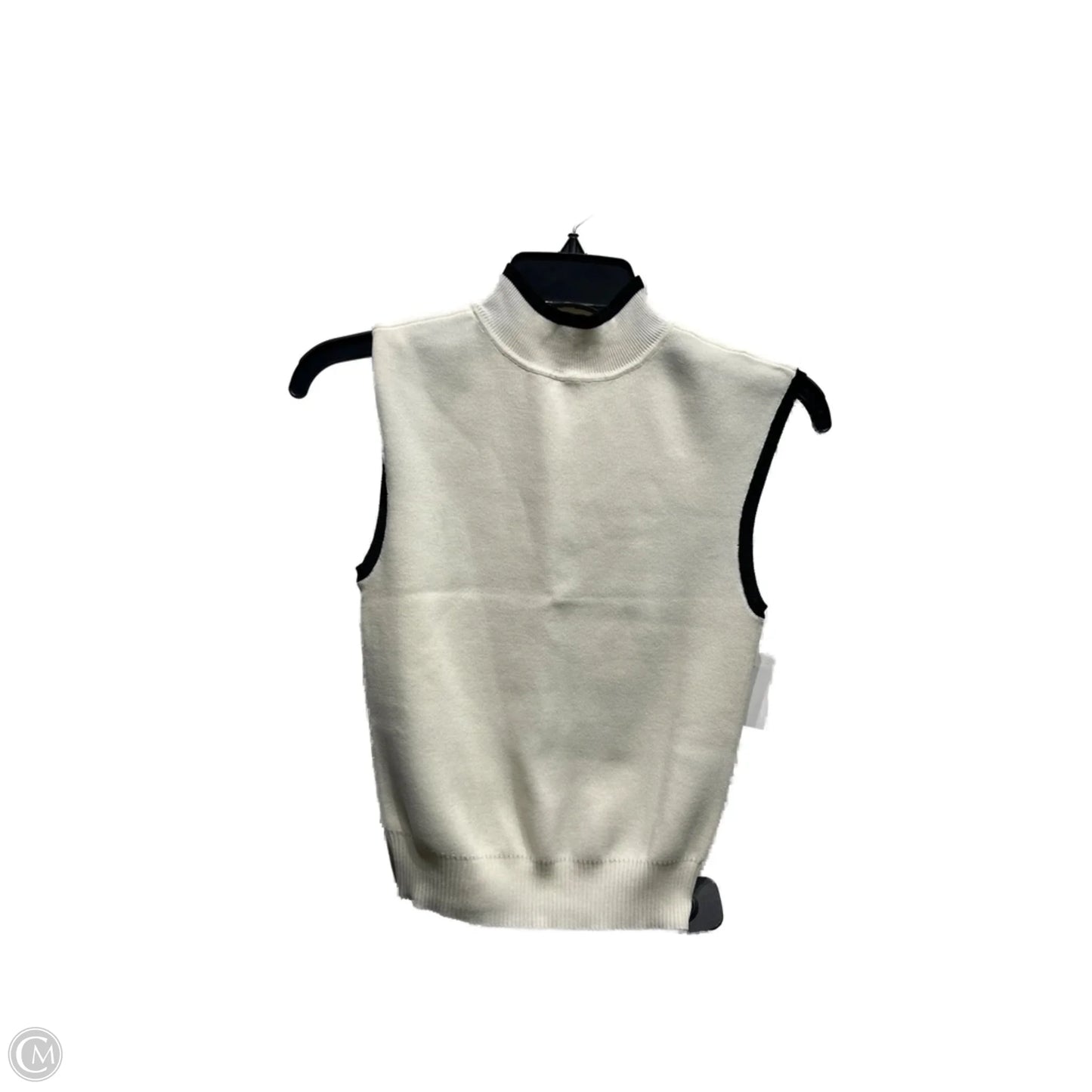 Top Sleeveless By Meshki In Black & Cream, Size: S
