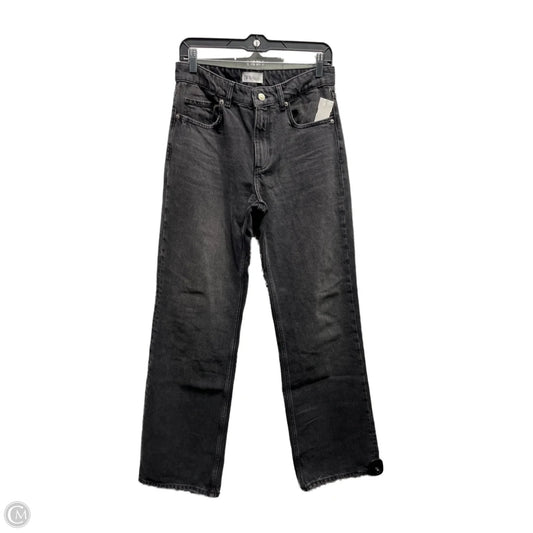 Jeans Straight By Zara In Black Denim, Size: 6