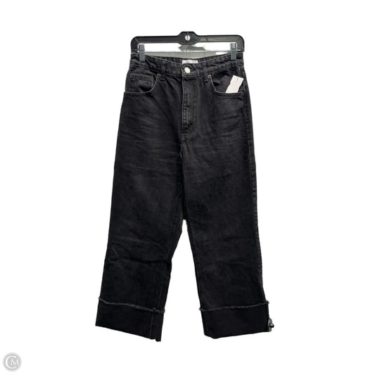 Jeans Cropped By Zara In Black Denim, Size: 6