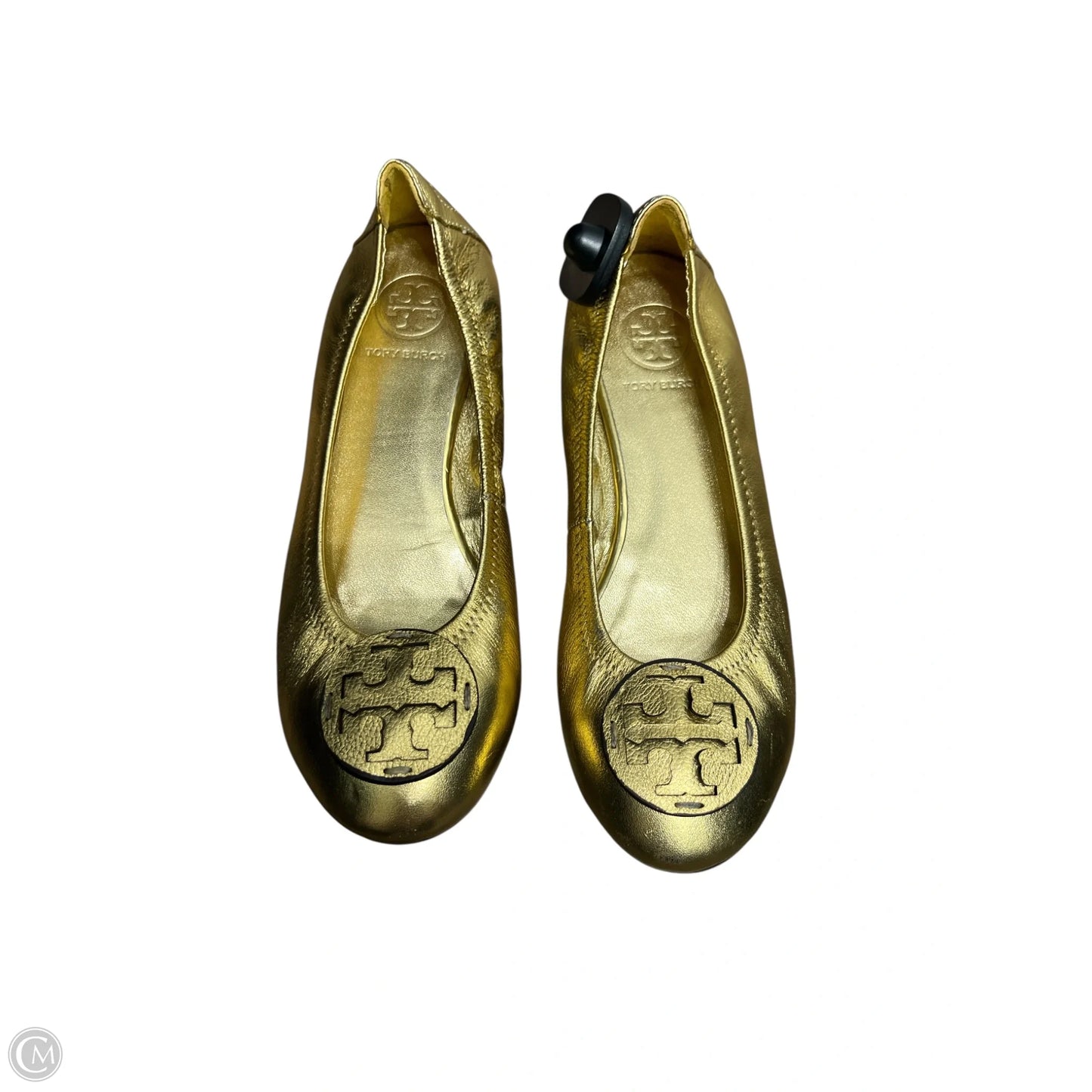 Shoes Designer By Tory Burch In Gold, Size: 10