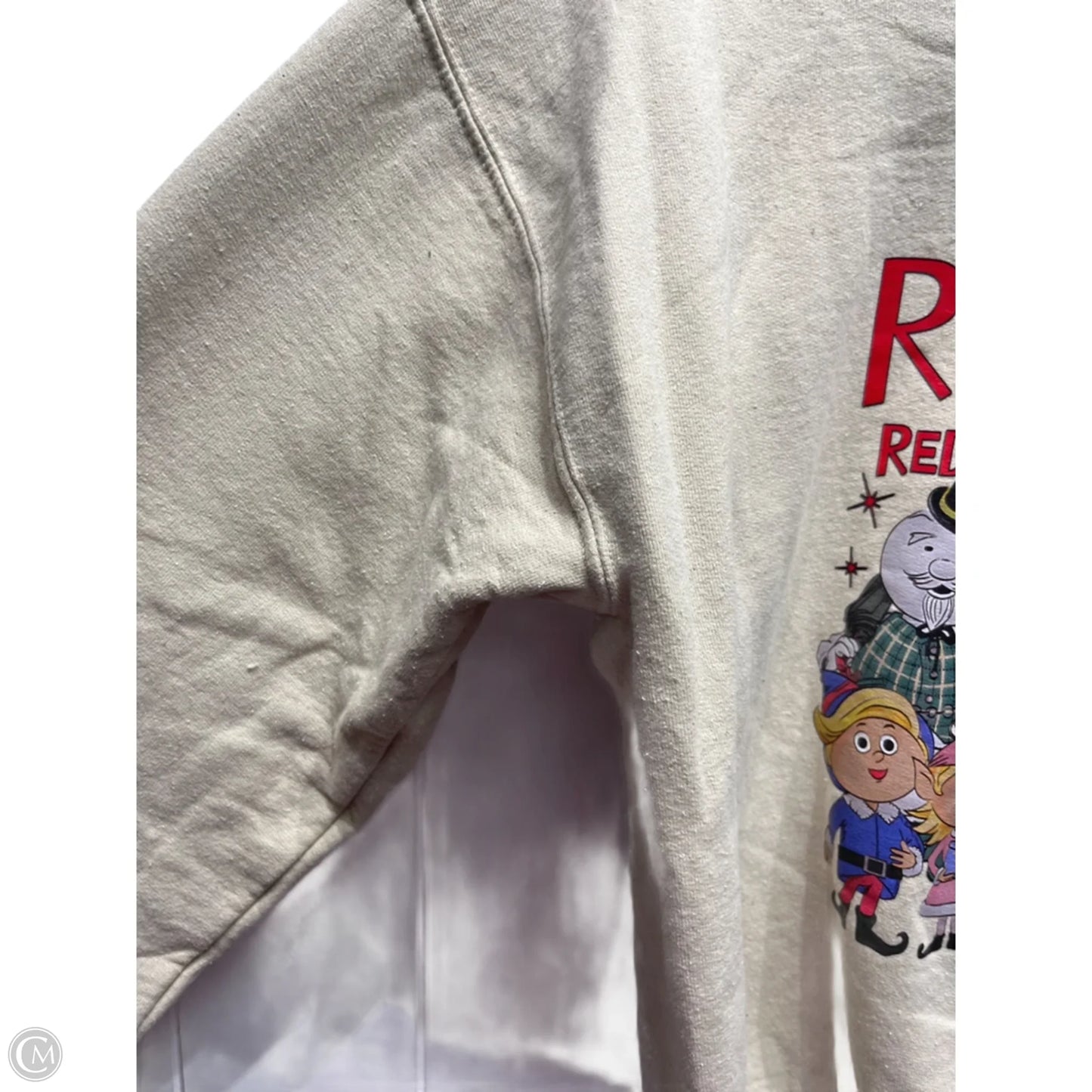 Sweatshirt Crewneck By Gildan In Tan, Size: M