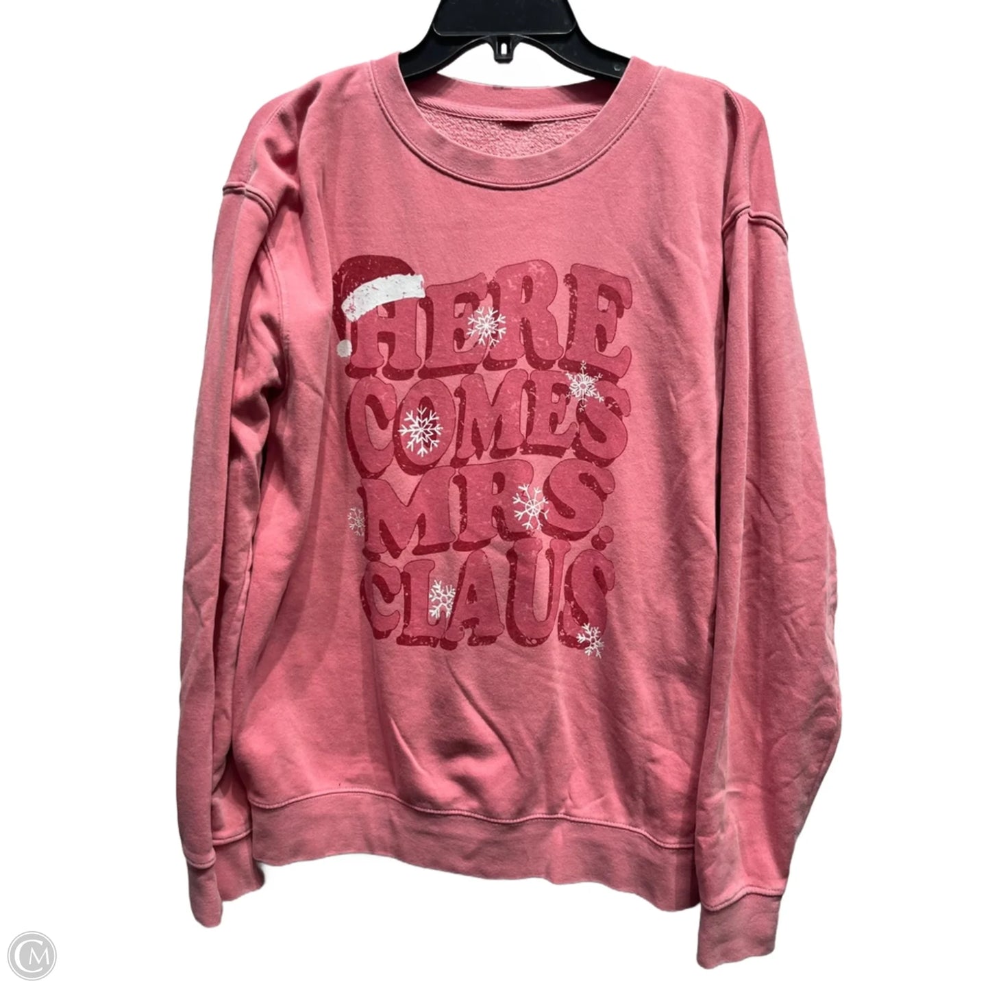 Sweatshirt Crewneck By Clothes Mentor In Pink, Size: M