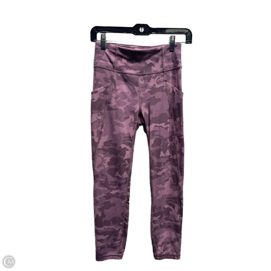 Athletic Leggings Capris By Lululemon In Purple, Size: 4
