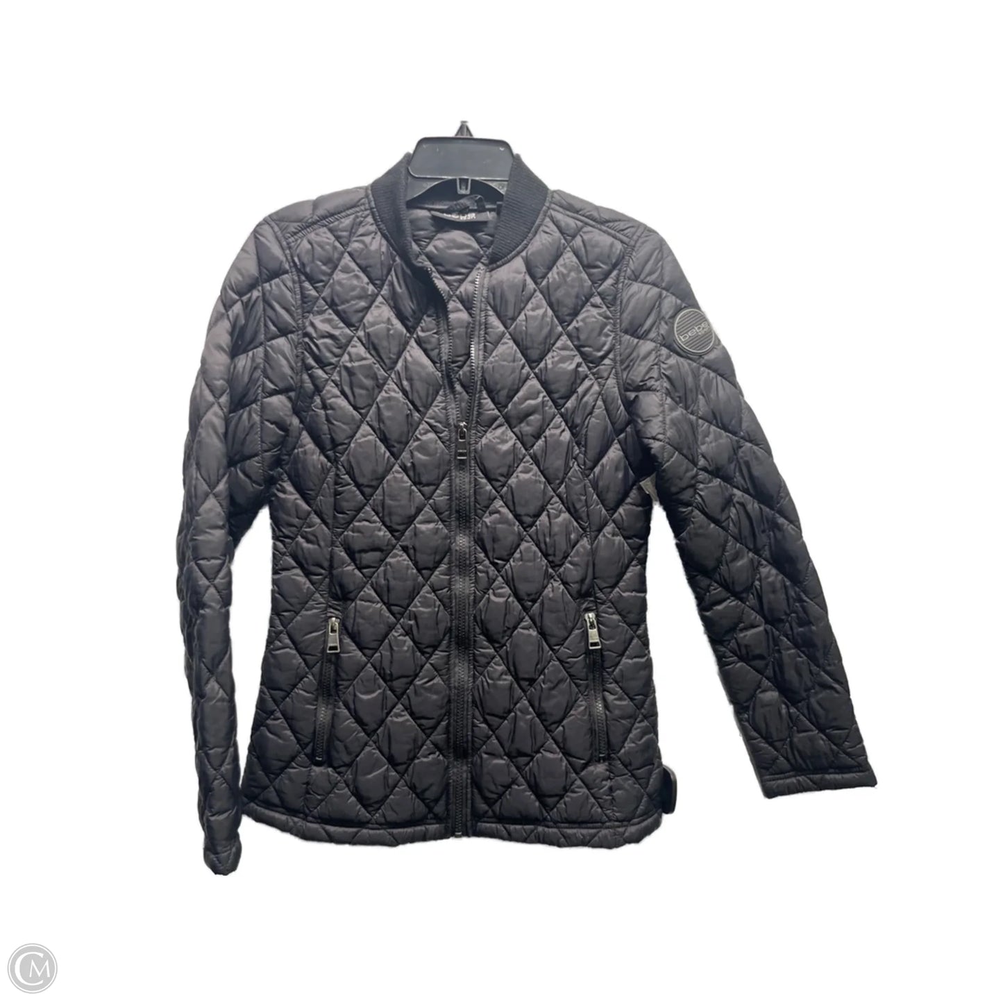 Jacket Puffer & Quilted By Bebe In Black, Size: S