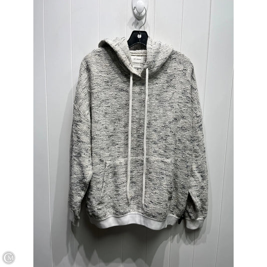 Sweatshirt Luxury Designer By St John Collection In Grey & White, Size: Xl