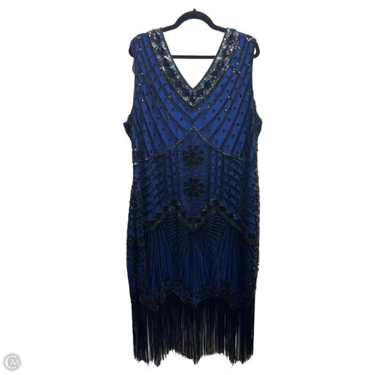 Dress Party Short By babeyond In Black & Blue, Size: 5x