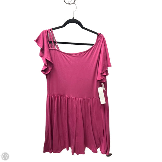 Dress Casual Short By White Birch In Pink, Size: 3x