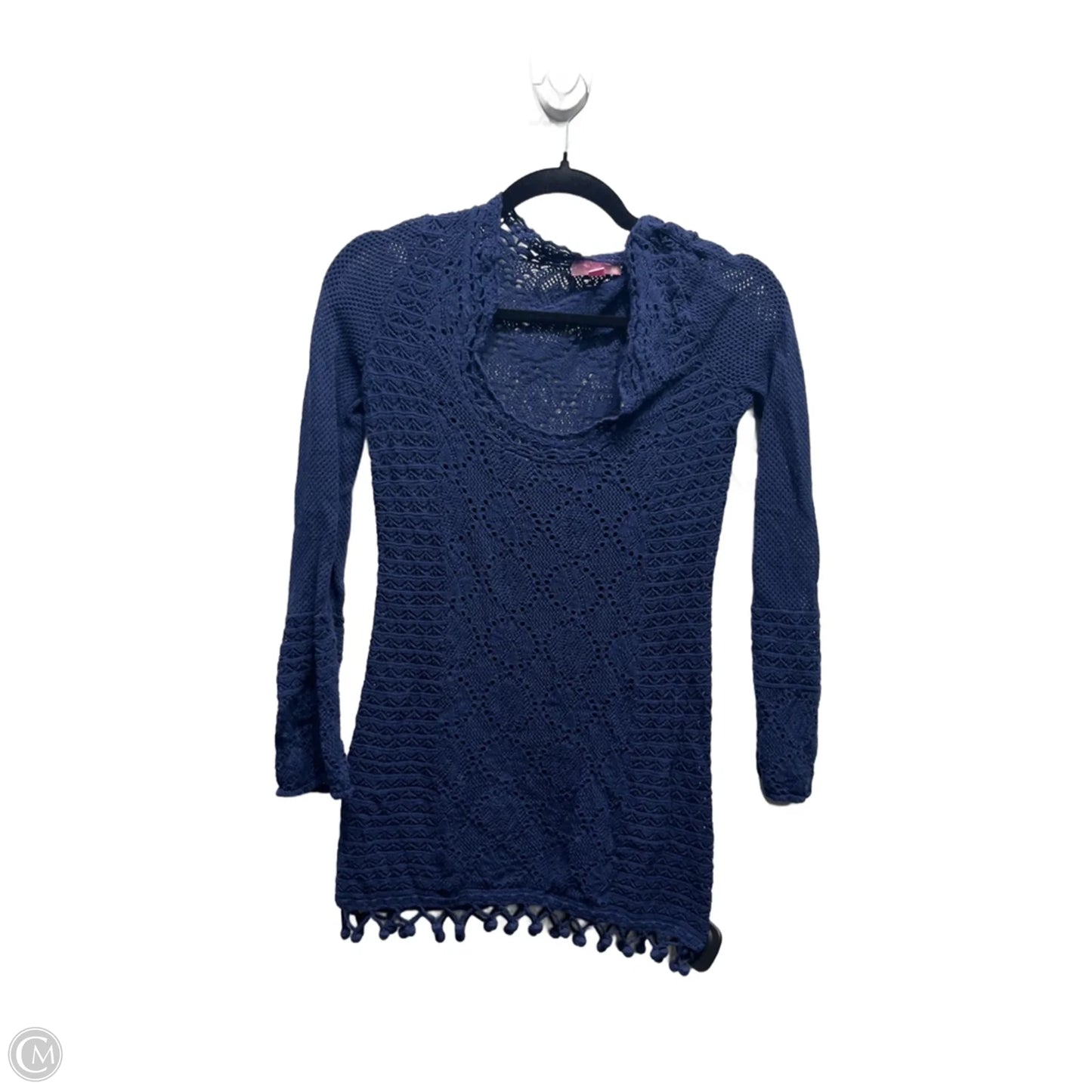 Top Long Sleeve Designer By Lilly Pulitzer In Blue, Size: Xs
