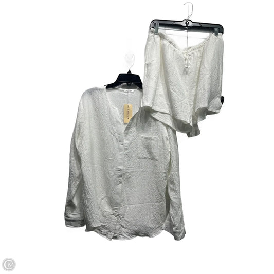 Shorts Set By Ekouaer In White, Size: Xl