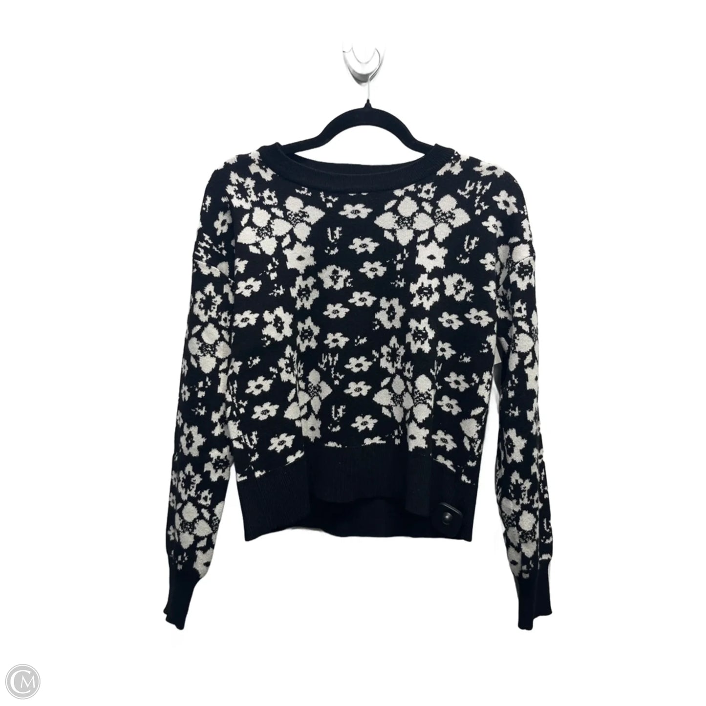 Sweater By Cyrus In Black & White, Size: Xs