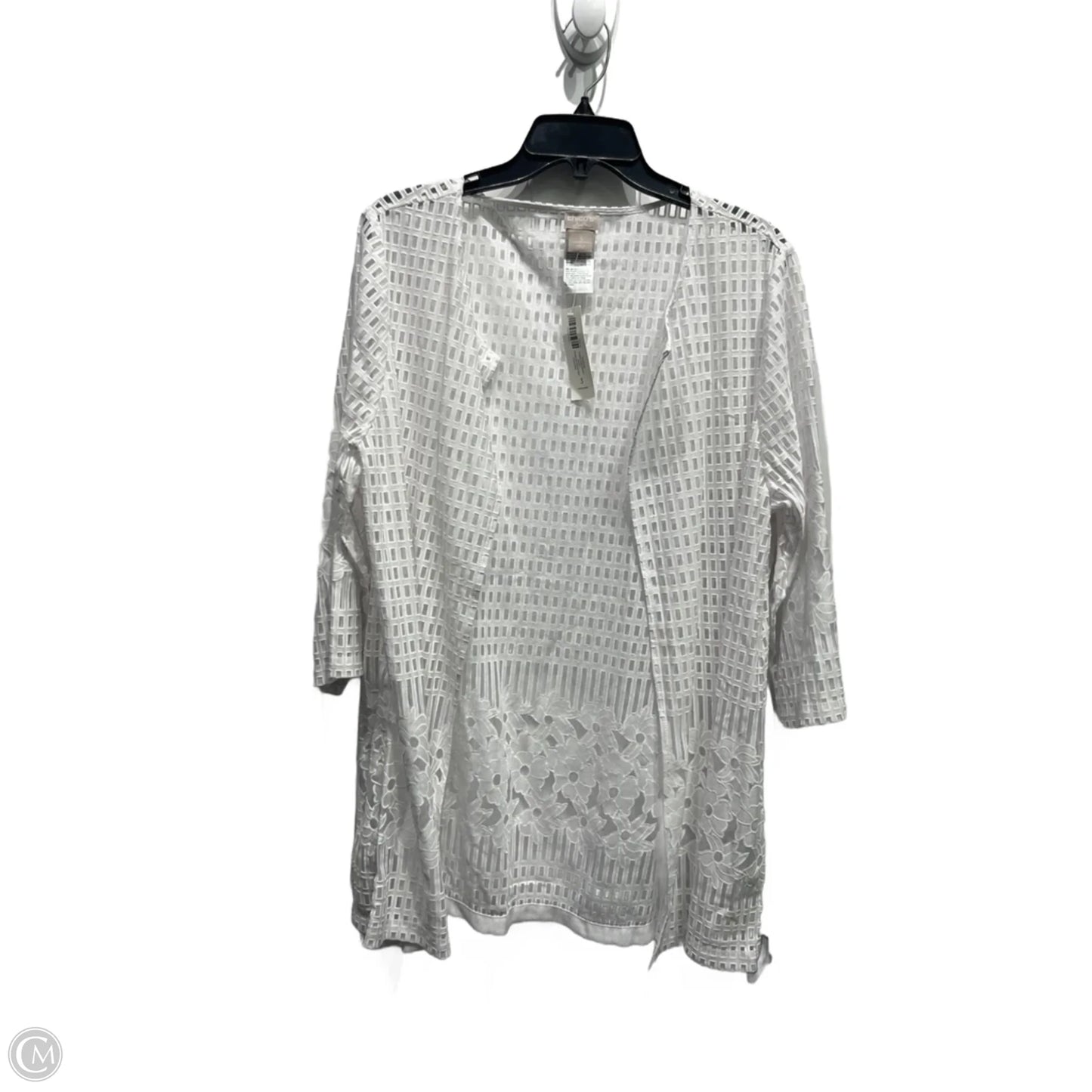 Cardigan By Chicos In White, Size: Xl