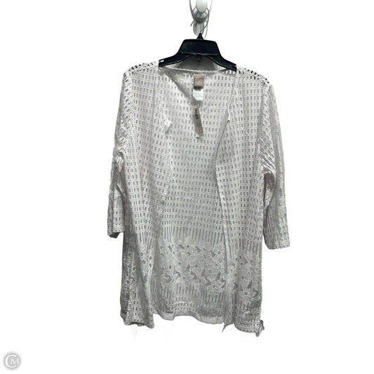 Cardigan By Chicos In White, Size: Xl