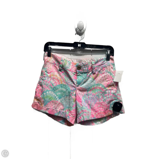 Shorts Designer By Lilly Pulitzer In Pink & Yellow, Size: 0p