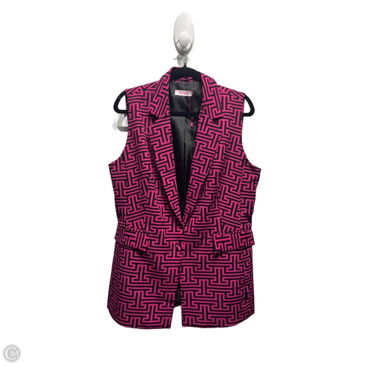 Vest Other By fiusha In Black & Pink, Size: Xl