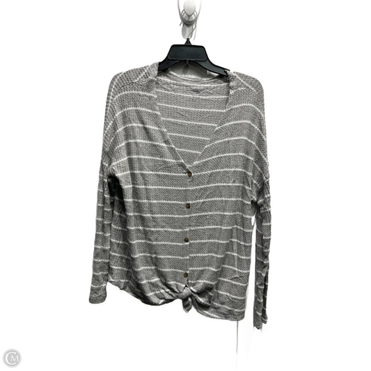 Sweater By American Eagle In Grey & White, Size: L