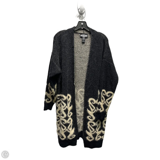 Sweater Cardigan By oliver o In Black & White, Size: L