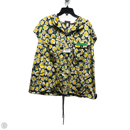 Jacket Windbreaker By Target-designer In Black & Yellow, Size: Xxl