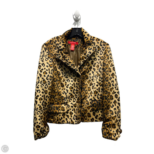 Jacket Other By a line In Animal Print, Size: 12