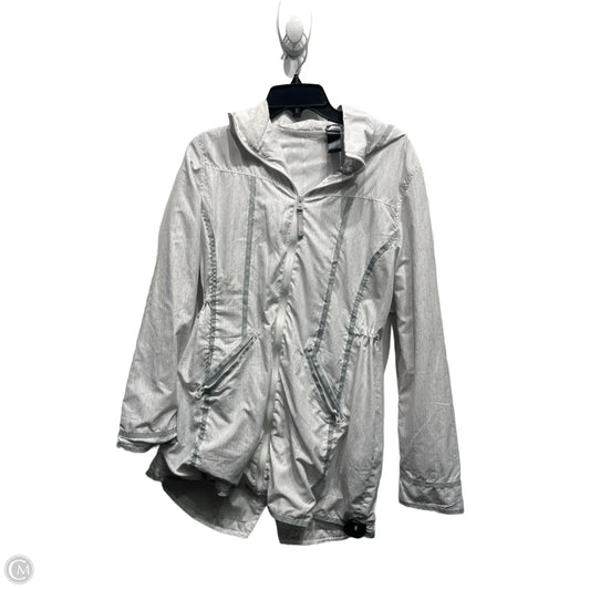 Athletic Jacket By Mpg In Grey, Size: L