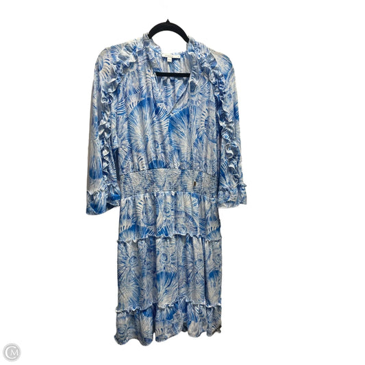 Dress Casual Short By Chicos In Blue & White, Size: 6