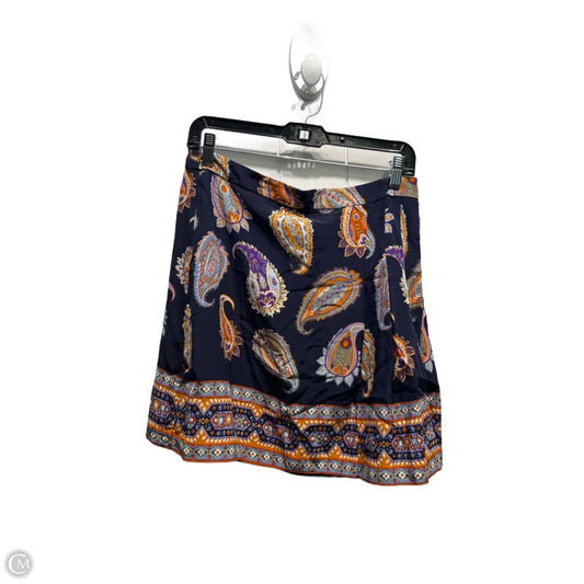 Skirt Designer By Tory Burch In Blue & Orange, Size: 2