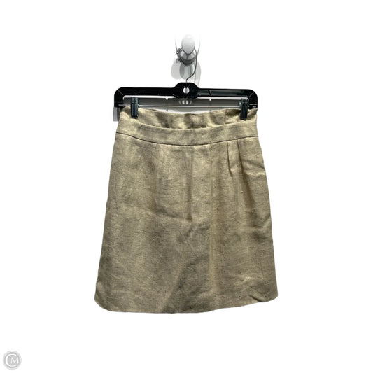 Skirt Designer By Kate Spade In Gold, Size: 2