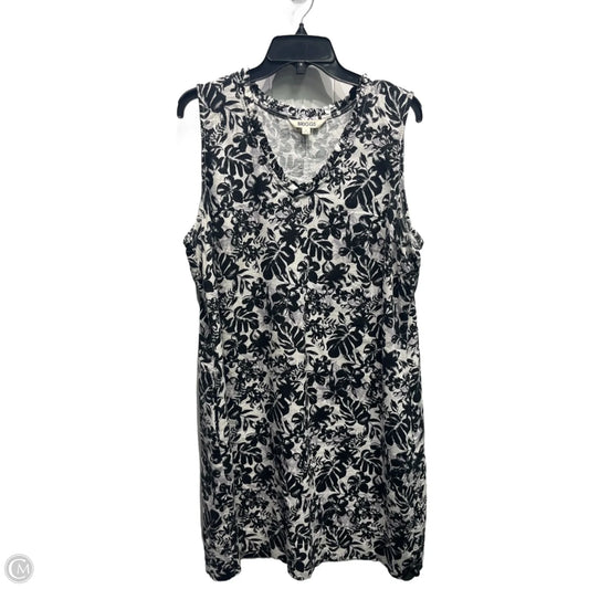 Dress Casual Short By Briggs In Black & White, Size: Xl