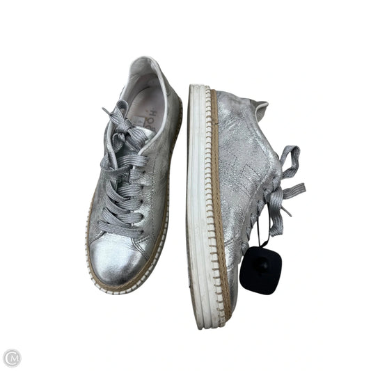 Shoes Flats By hogan In Silver, Size: 6