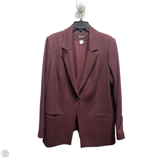 Blazer By White House Black Market In Maroon, Size: 18