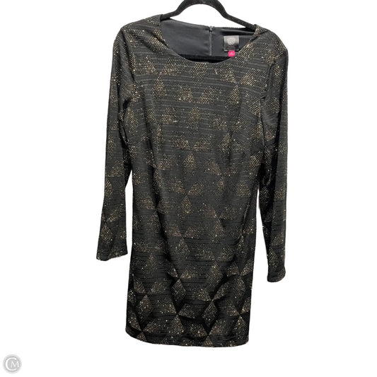 Dress Party Short By Vince Camuto In Black & Gold, Size: 14