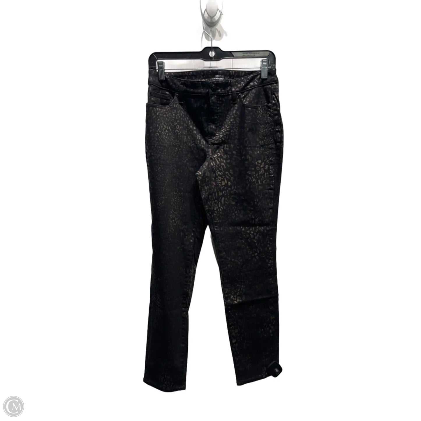 Jeans Straight By Chicos In Black Denim, Size: 0p