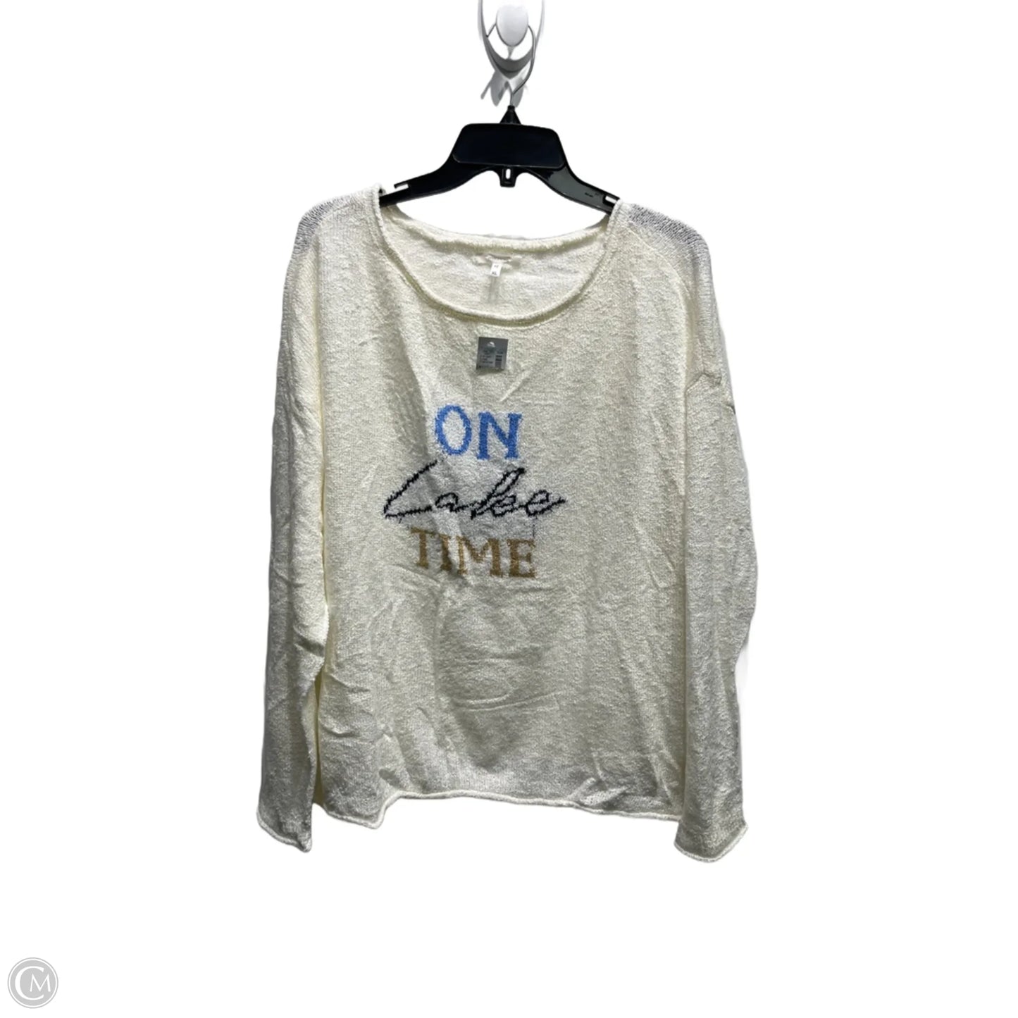 Sweater By Maurices In Blue & White, Size: Xl