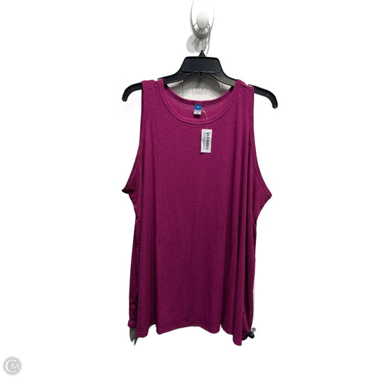 Top Sleeveless By Old Navy In Purple, Size: 2x