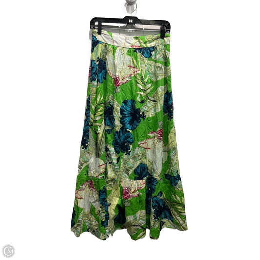 Skirt Maxi By Ann Taylor In Green & Red, Size: 2