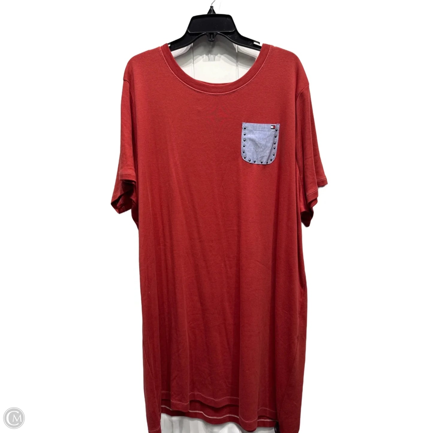 Dress Casual Short By Tommy Hilfiger In Blue & Red, Size: 3x