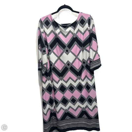 Dress Work By Studio 1 In Black & Pink, Size: 2x