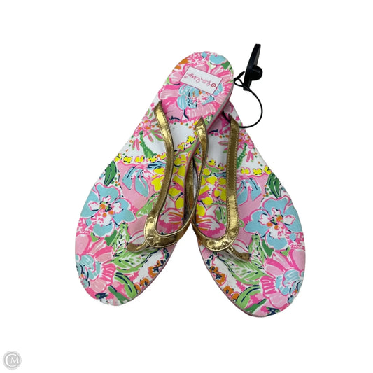 Sandals Flats By Target-designer In Pink & Yellow, Size: 10