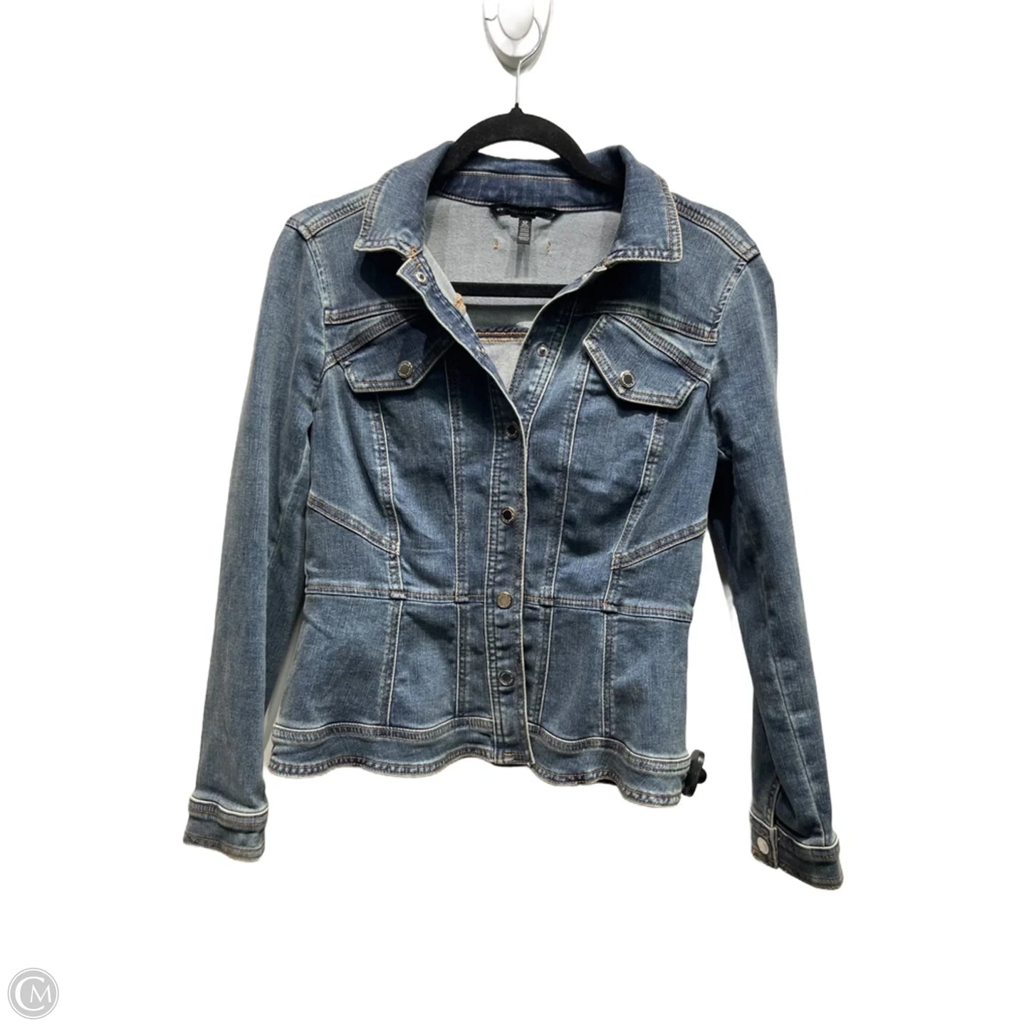 Jacket Denim By White House Black Market In Blue Denim, Size: Sp