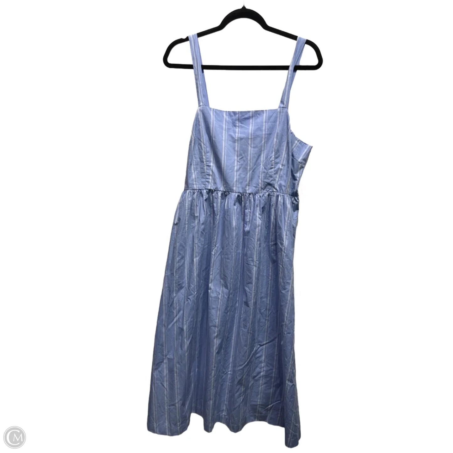 Dress Casual Midi By A New Day In Blue & White, Size: Xl