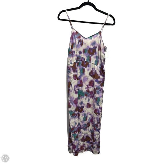 Dress Casual Midi By Universal Thread In Purple & Tan, Size: Xs