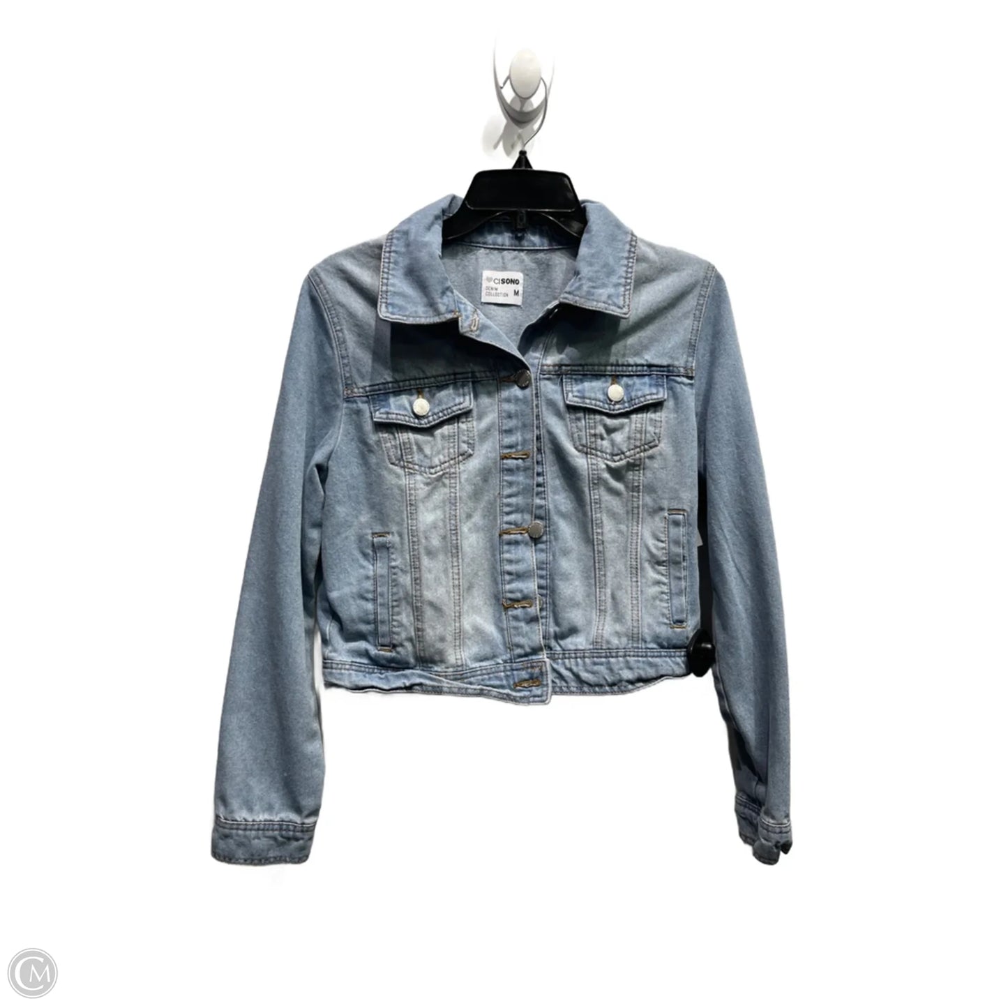 Jacket Denim By cisono In Blue Denim, Size: M