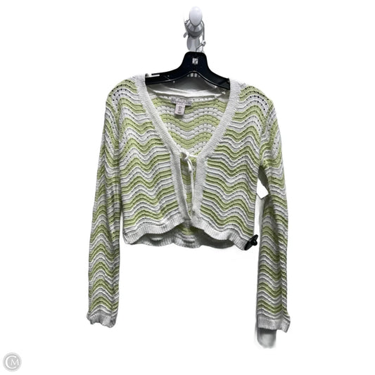 Cardigan By Sincerely Jules In Green & White, Size: S