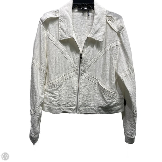 Jacket Other By Dkny In White, Size: L