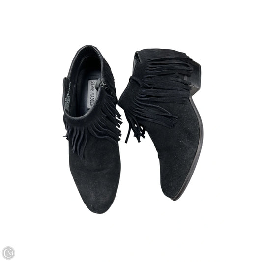 Boots Ankle Flats By Steve Madden In Black, Size: 8
