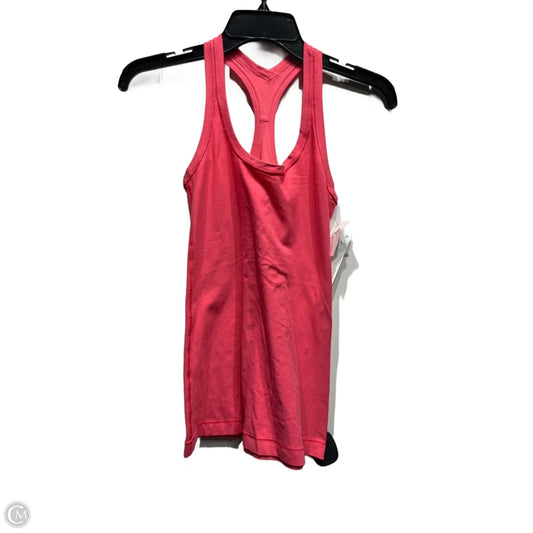 Athletic Tank Top By Lululemon In Pink, Size: Xs